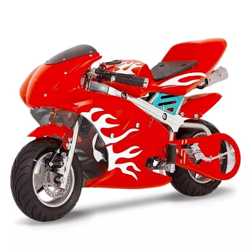 Minimoto deportiva de gasolina para niños Ninja Gp de 2 toneladas y 49 cc