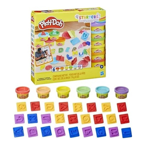 Plastilina Play-doh Letras Fundamentales Multicolor +3 Años