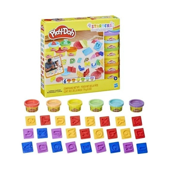 Plastilina Play-doh Letras Fundamentales Multicolor +3 Años