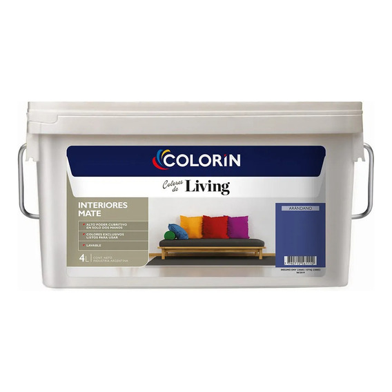 Colorin Living Pintura Latex Interior Colores 4 Lts