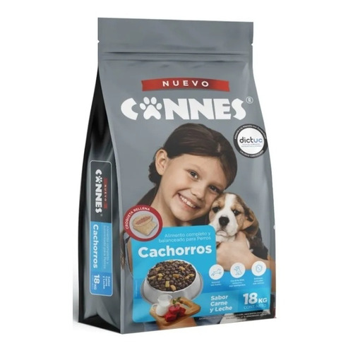 Alimento Para Perro Cachorro Cannes Carne Y Leche X 18 Kg
