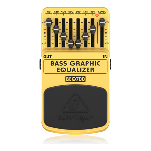 Pedal Behringer Bass Graphic Equalizer Beq700 Color Amarilo
