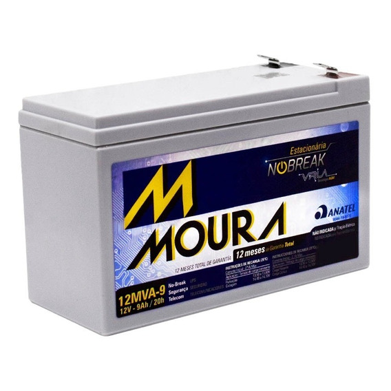 Batería Recargable Sellada 12v 9ah Moura 12mva-9 Ups Alarmas