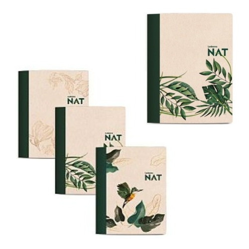  Ledesma Nat Papel 100% Natural Cuaderno tapa flexible 42 hojas  unidad x 1 21cm x 16cm nat