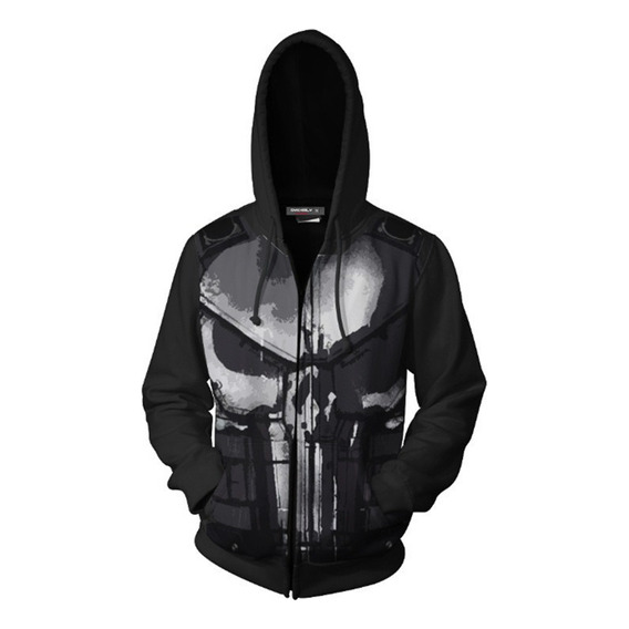 Punisher Halloween Cosplay Sudadera3 Wz