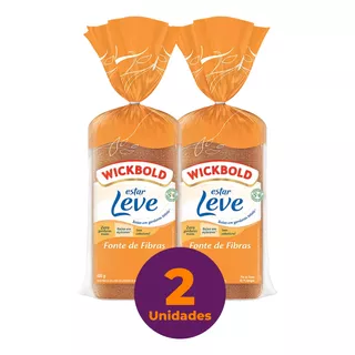 Kit C/ 2 Pão Integral Vegano Wickbold Estar Leve 400g