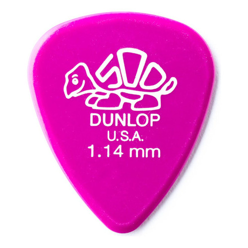 Púas Delrin 500 1.14 Pack X 12 Unidades Jim Dunlop 41r 1.14 Color Rosa Oscuro Tamaño 1.14
