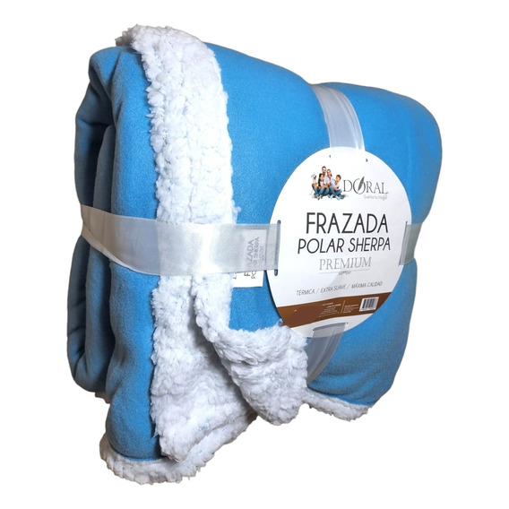 Frazada Polar Sherpa Premium 1,5 Plazas Doral