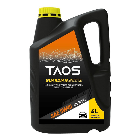 Aceite Taos Sintetico 5w-40 Multigrado 4lt E