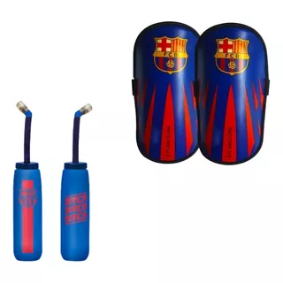 Kit Barcelona Botella + Canilleras Barcelona Estadios Futbol