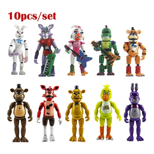 10 Unids set Figuras De Acci n Fnaf Toy Five Nights At Fredd