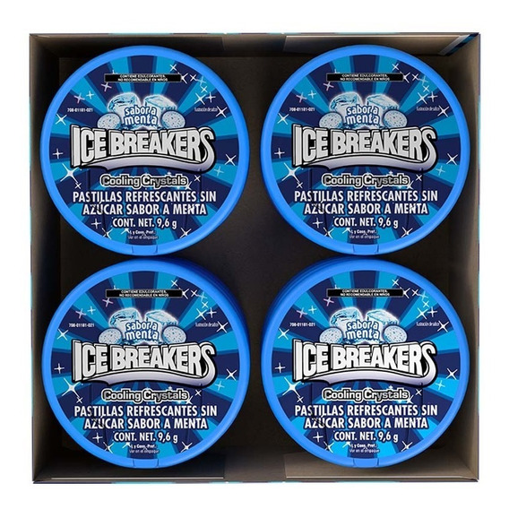 Pastillas Ice Breakers Menta 9.6g Pack 12 Piezas