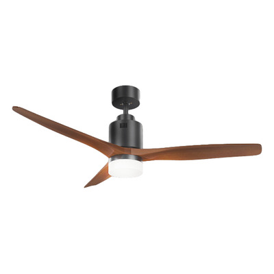 Ventilador De Techo Smart Aruba Colgante Negro Walnut C/luz