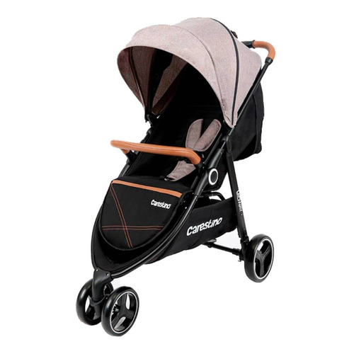 Coche de 3 ruedas Carestino Jogger Midway Con Huevito COO18-NG beige con chasis color negro