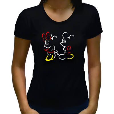 Camisa Mickey Minnie Mouse Paquera