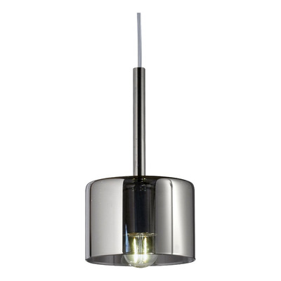 Colgante 1 Luz Bios Fat Gris Fume Apto Led Deco Vidrio Lk