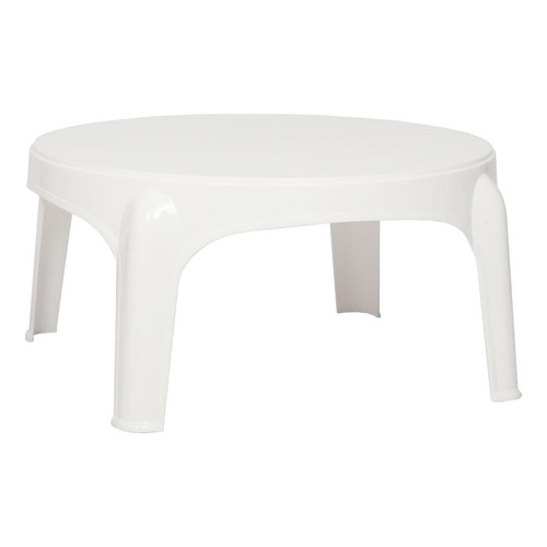 Garden Life mesa de café redonda 60cm color blanco