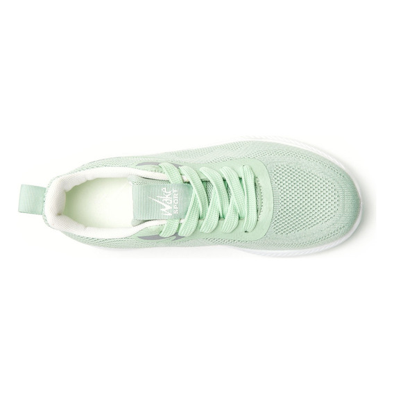 Zapatilla Deportiva Textil Menta Mujeres Wake