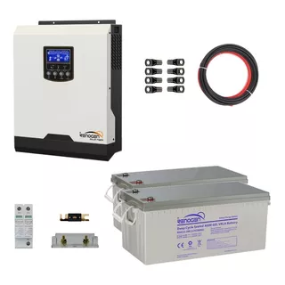 Kit Energia Ups Inversor Cargador 3kw/6kw 4.8kwh Renogen