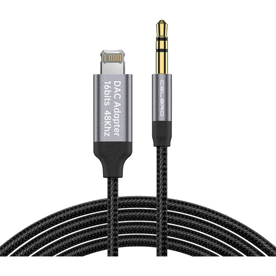 Cable Auxiliar Para iPhone 14/13/12/11 3.5mm Forrado Nylon