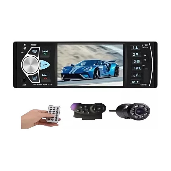 Radio Magnux 1 Din Mp5 Pantalla 4.1 Bluetooth Usb Mirrorlink Con Camara