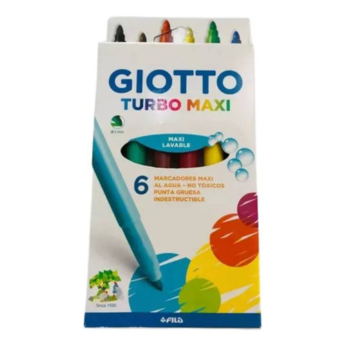 Giotto Marcadores Turbo Maxi X 6 Unidades