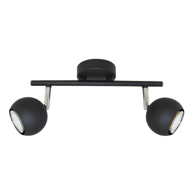 Aplique Venus 1 Luz Negro Moderno Deco Apto Led Movil Gu10