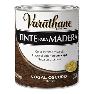 Tinte Para Madera Varathane Color Clásico 946 Ml Color Nogal Obscuro