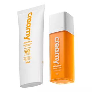 Duo Creamy Serum Vitamina C 30ml, Protetor Solar Watery 50ml