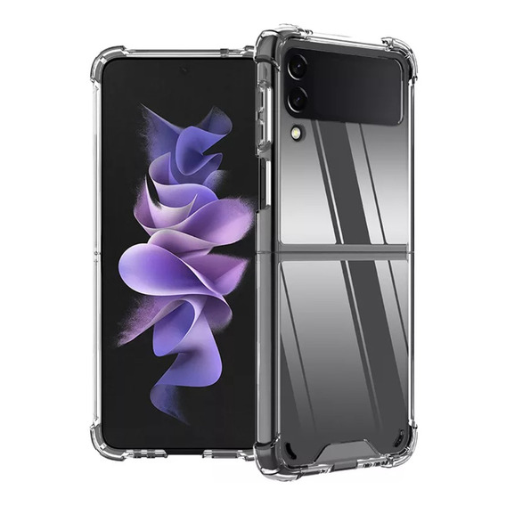 Carcasa Transparente Compatible Samsung Z Flip 3 + Lámina