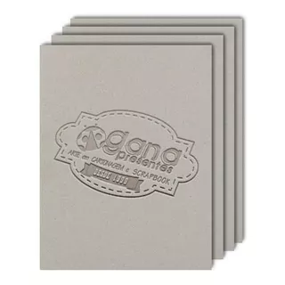 Papelão Cinza Para Cartonagem 52x43cm Esp. 2,8mm - 10 Placas