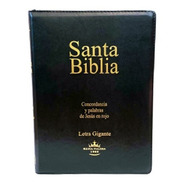 Biblia Reina Valera 1960 Letra Gigante Cierre Pjr Conc Negro