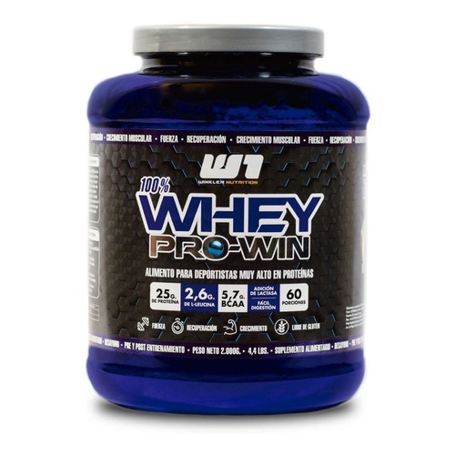 Proteína Whey Pro Win 2 Kgs. Winkler Nutrition Sabor Dulce de leche