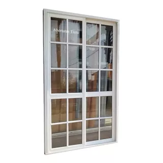 Puerta Ventana Balcón Alum Blanco 120x200 Vidrio Repartido