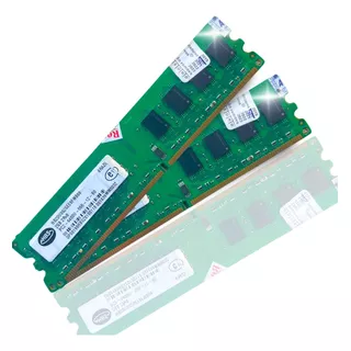 Memória Ram Kit 2x Ddr2 2gb 800mhz Color Verde Desktop