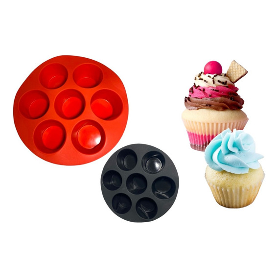 2 Forro Silicona Para Airfryer Freidora Redondo Cupcakes