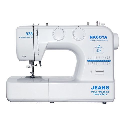 Máquina de coser recta Nagoya 928 portable blanca 220V - 240V