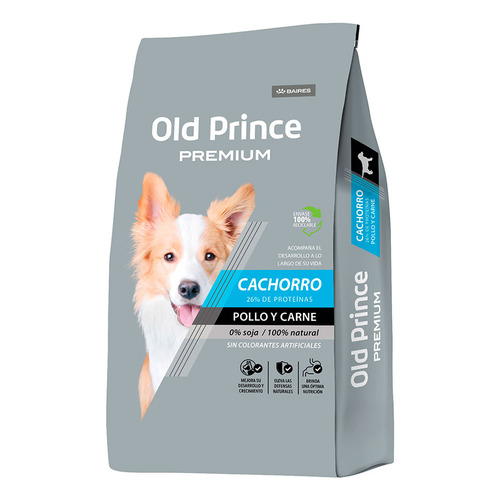 Old Prince Premium Pollo Y Carne Cachorros X 3 Kg