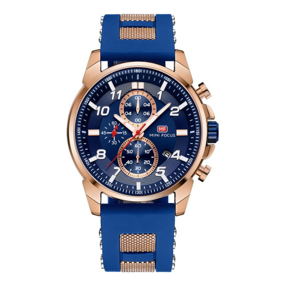 Reloj Para Hombre Mini Focus Mf0268g Mfa222003 Azul