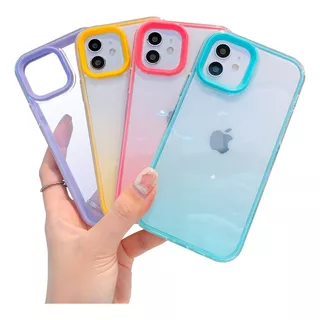 Capa Capinha Coloridas Para iPhone 7/8 Plus 11 13 Pro Max 