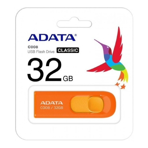 Memoria USB Adata Classic C008 32GB 2.0 naranja