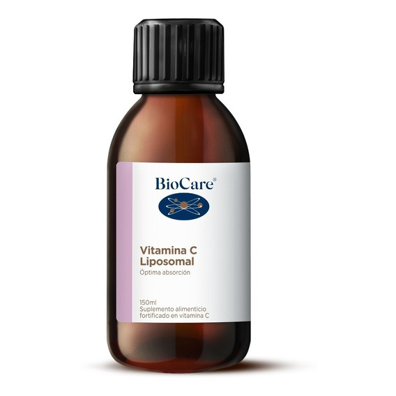 Biocare Vitamina C Liposomal Liquida 1000 Mg 30 Serv Antiox Sabor Limón