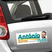 50 Adesivo Campanha Política Eleições Carro Caminhão 30x10cm