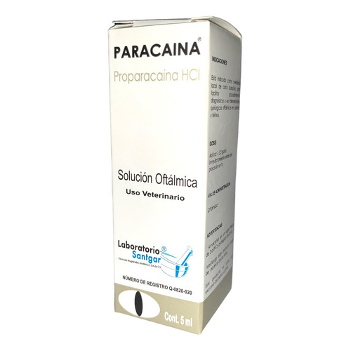Paracaína 5ml Clorhidrato De Proparacaína Santgar
