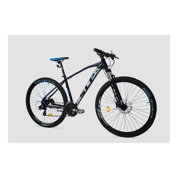 Bicicleta Mtb Slp 200 Pro Shimano 24v Freno Hidráulico Color Negro-azul Tamaño Del Cuadro M