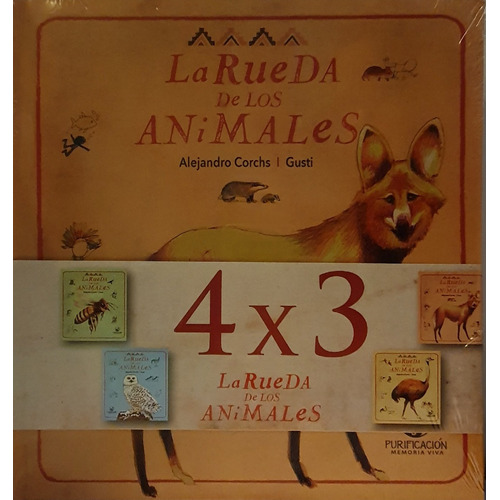 Pack La Rueda De Los Animales 4 Tomos, De Alejandro Corchs / Gusti. Editorial Purificacion, Tapa Blanda En Español