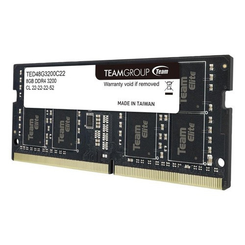 Memoria RAM Elite 8GB 1 Team Group TED48G3200C22-S01