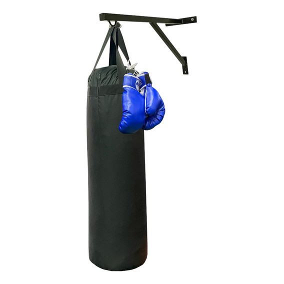 Saco De Boxeo 120cm Relleno + Soporte Pared + 1 Par Guantes