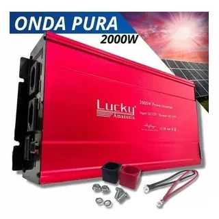 Inversor De Energia Senoidal 2000w 12v 110v Lucky Onda Pura