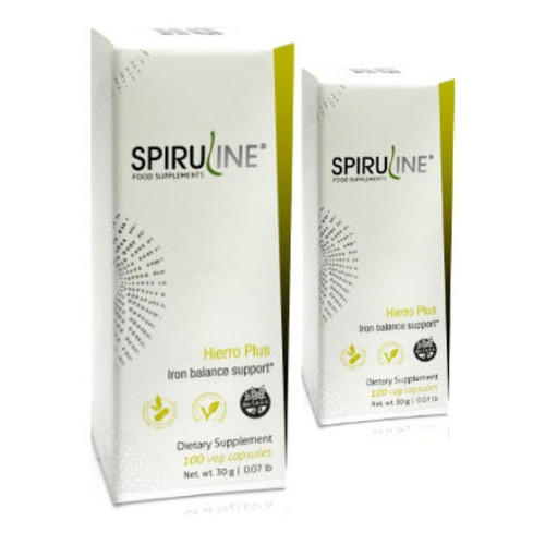 Spirulina Hierro Vegan Spiruline Acido Folico +hierro+vit. C Sabor Sin sabor